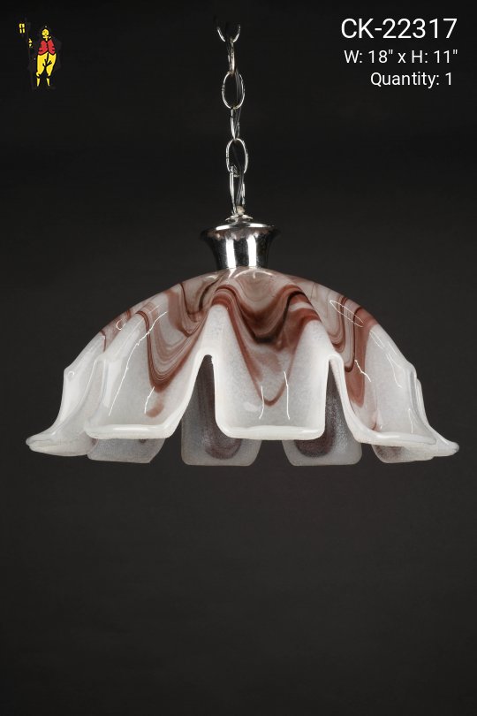 Alabaster Modern Abstract Hanging Pendant