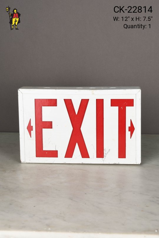 Metal Single Sided Wall Mount Exit Sign