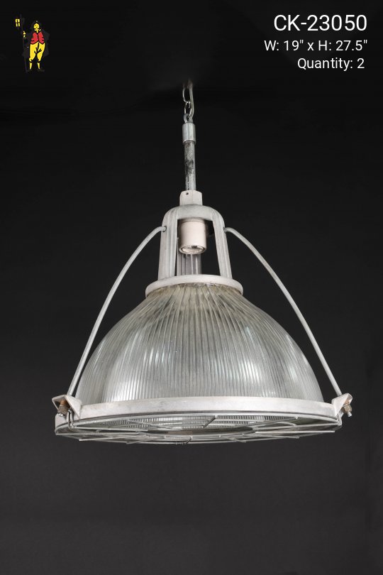 19" Hanging Halophane Pendant