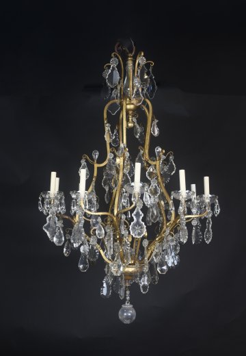 Ten Candle Crystal Chandelier