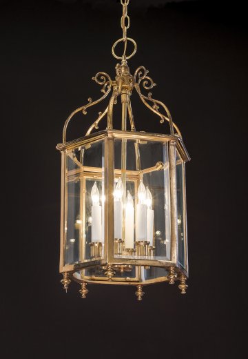 Hanging Octagonal Brass Lantern