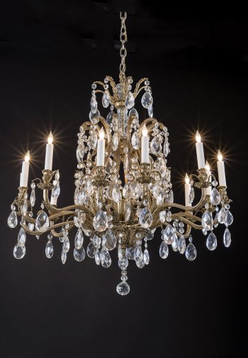 Thirteen Light French Gold Chandelier