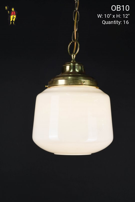 10" Open Bottom Hanging Glass Globe