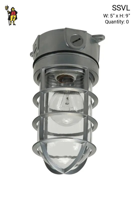 Nickel Flushmount Vapor Light