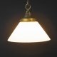 10" White Glass Cone Shade Pendant (3 1/4" Holder) #0