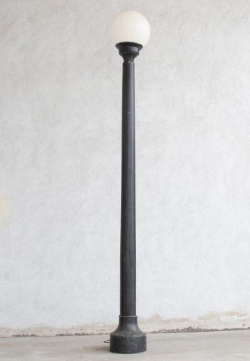 Eight Foot Lamp Post w/White Globe Head