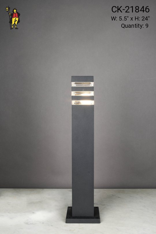 Black Modern Landscape Light