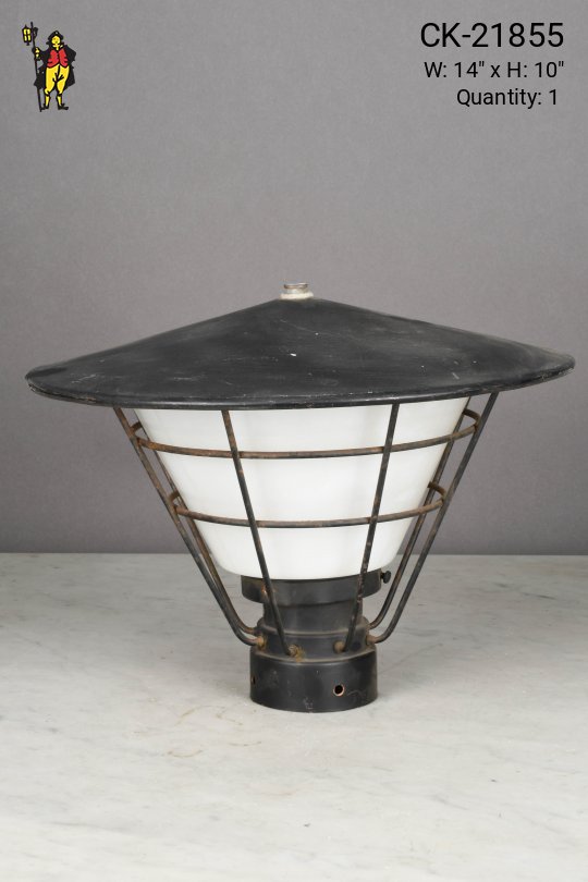 Black Caged Newel/Lamp Post Head (3in)