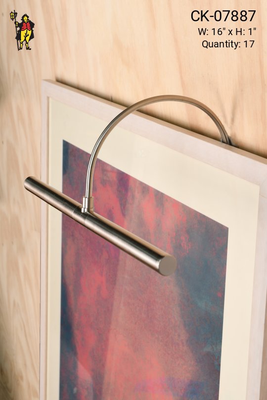 Satin Nickel 16" Slim Picture Light