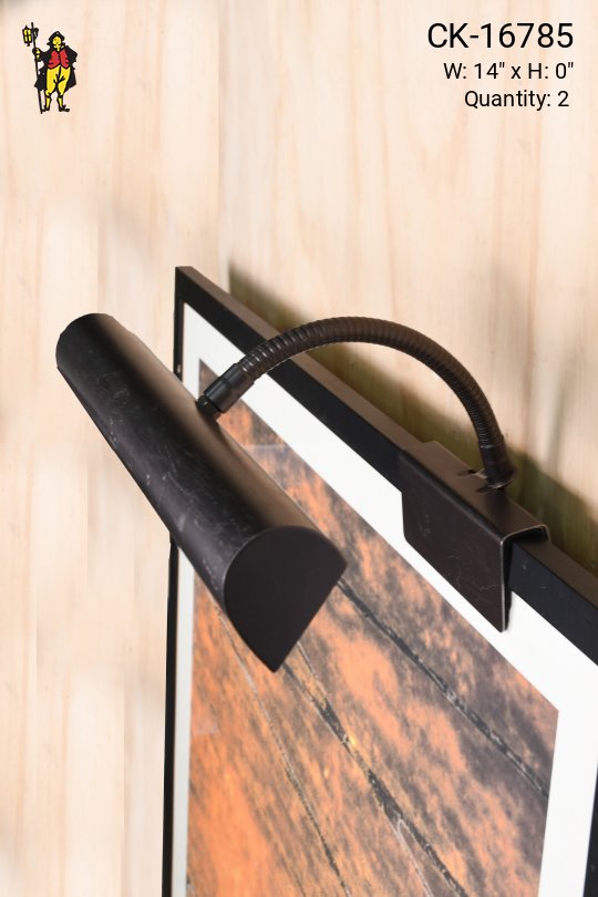 14" Bronze Clamp Picture Light