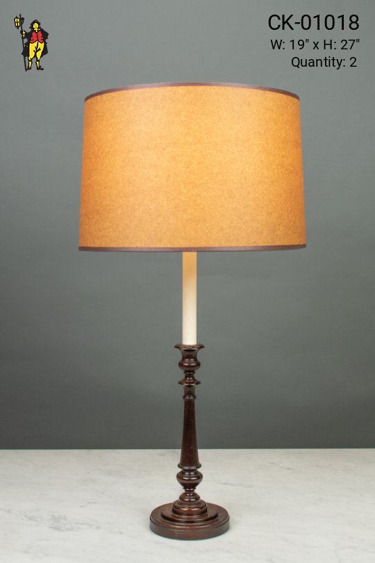 Tall Single Candle Table Lamp