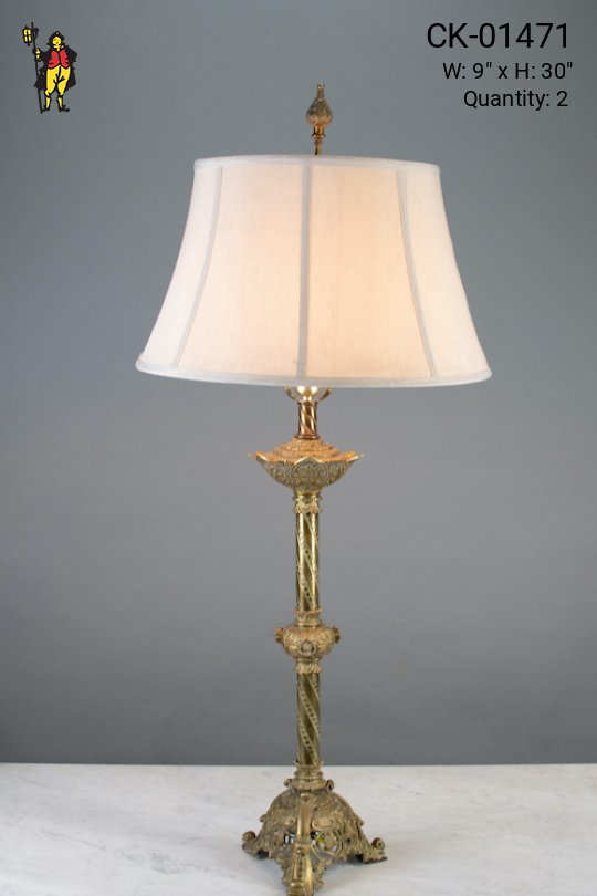 Traditional Brass Table Lamp