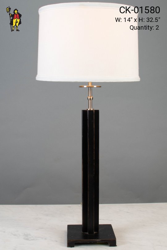 Contemporary Black Table Lamp