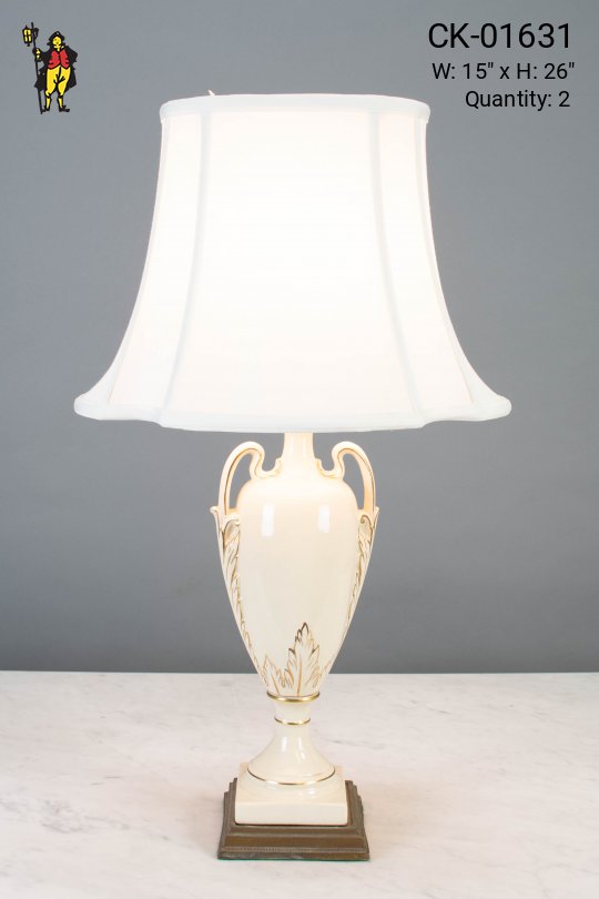 Cermaic White Table Lamp