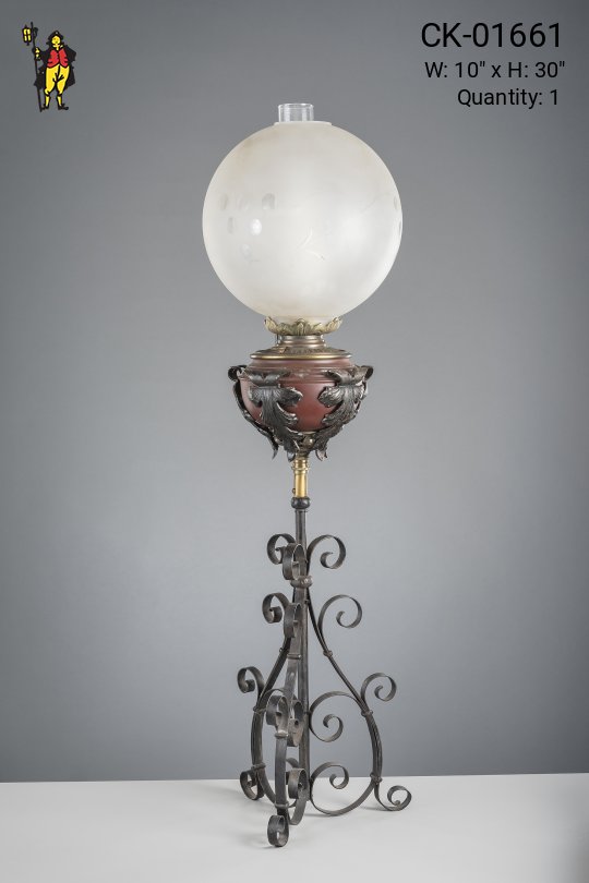 Electrified Oil Table Lamp
