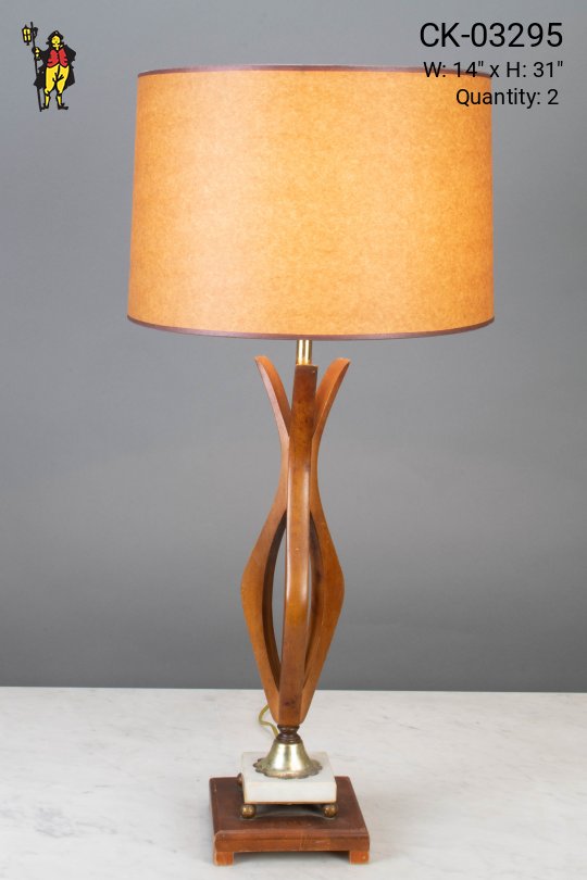 Contemporary Wooden Table Lamp