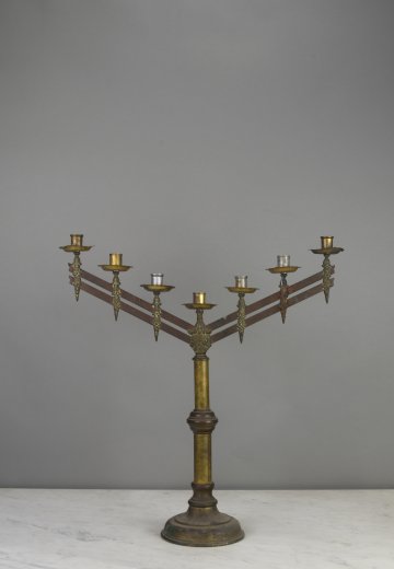 Seven Non-Electric Candle Table Candelabra