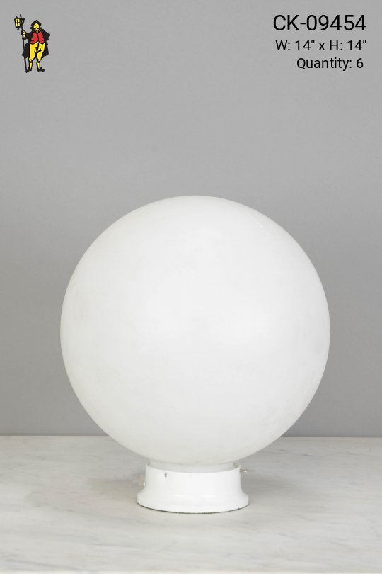 Fourteen Inch Plastic Globe Table Lamp
