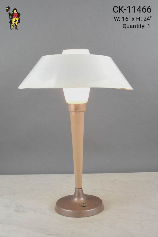 Metal Shaded Mid Century Table Lamp