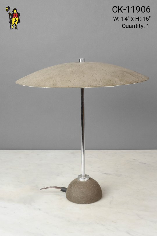 Metal Shaded Mid Century Table Lamp