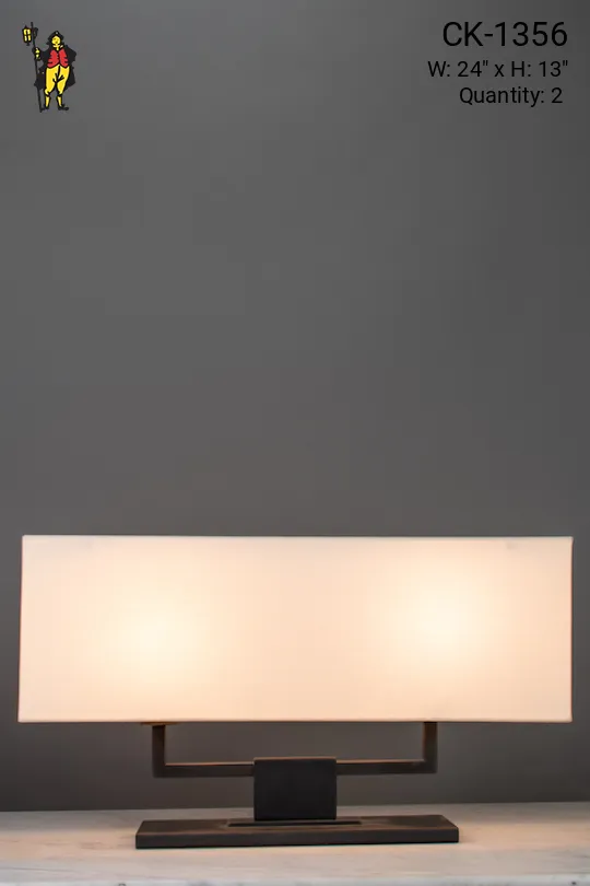 Modern Two Light Table Lamp