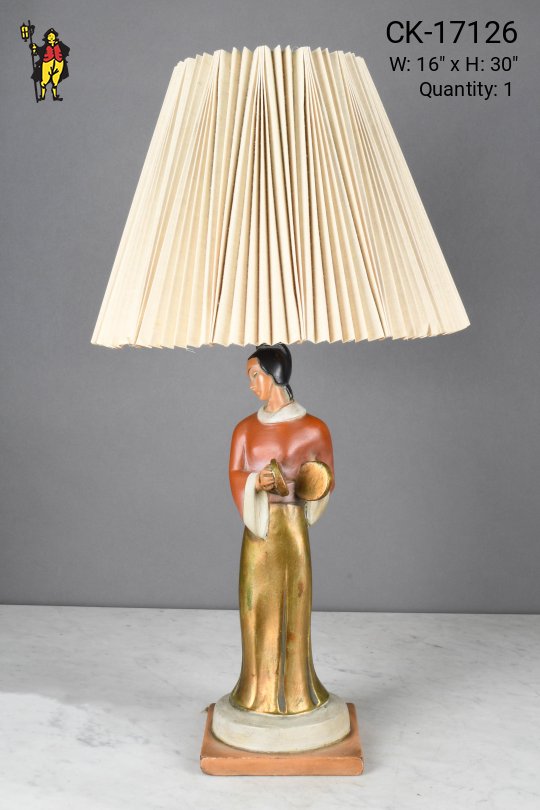 Ceramic Female Figure/Bust Table Lamp