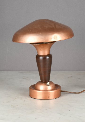 Pewter Metal Shaded Adjustable Table Lamp