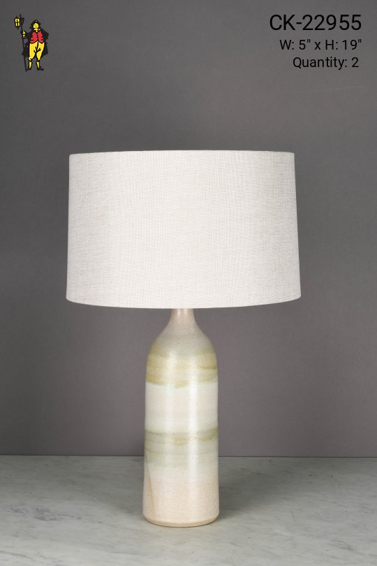 Green Earth Tone Ceramic Table Lamp