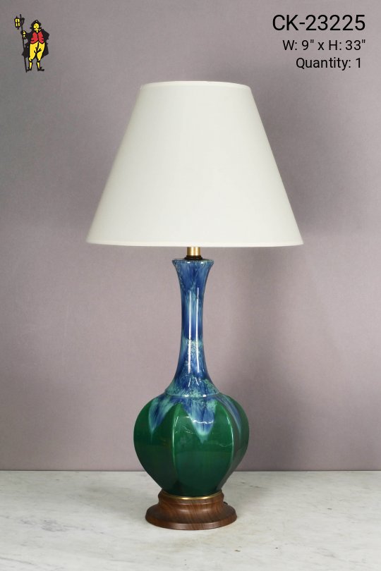 Green & Blue Abstract Table Lamp