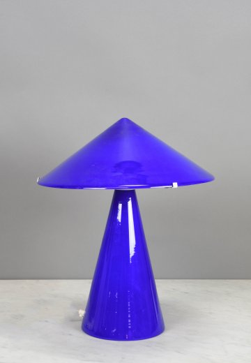 Blue Glass Table Lamp