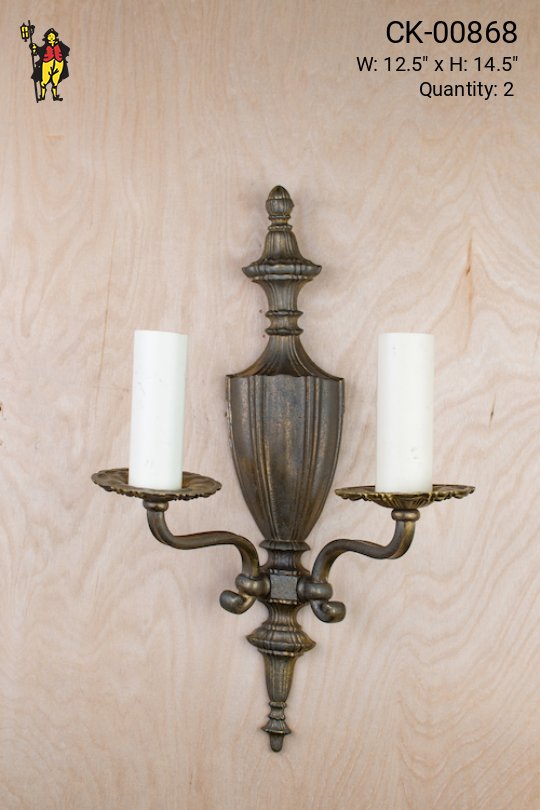 Traditional Two Candle Wall Sconce