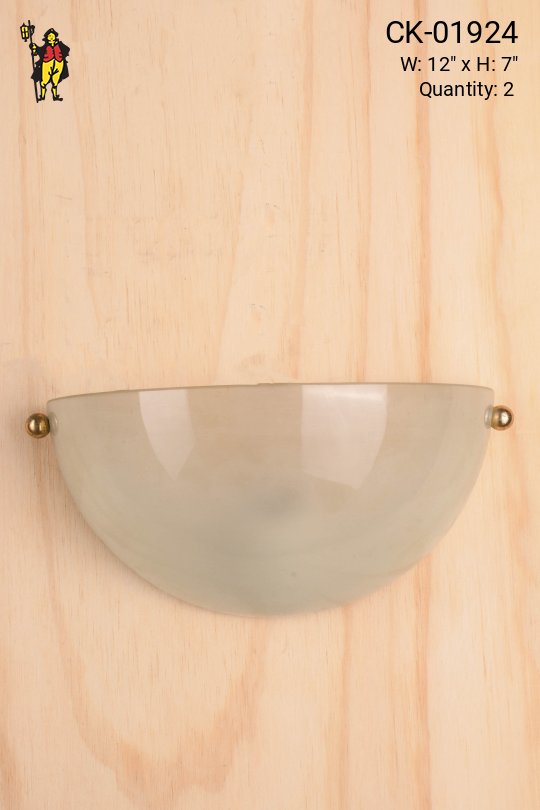 Glass Bowl Pocket Wall Sconce