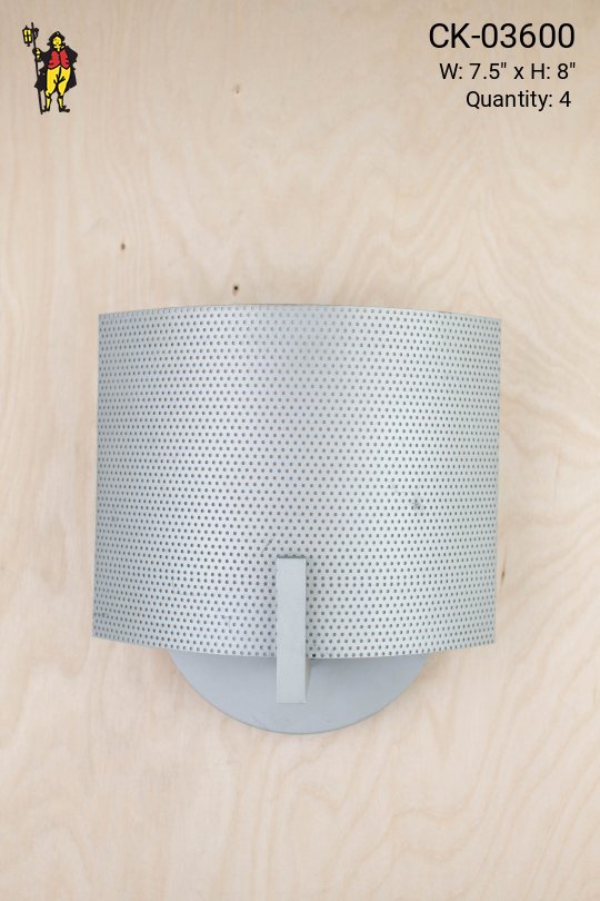 Rounded Matte Nickel Wall Sconce