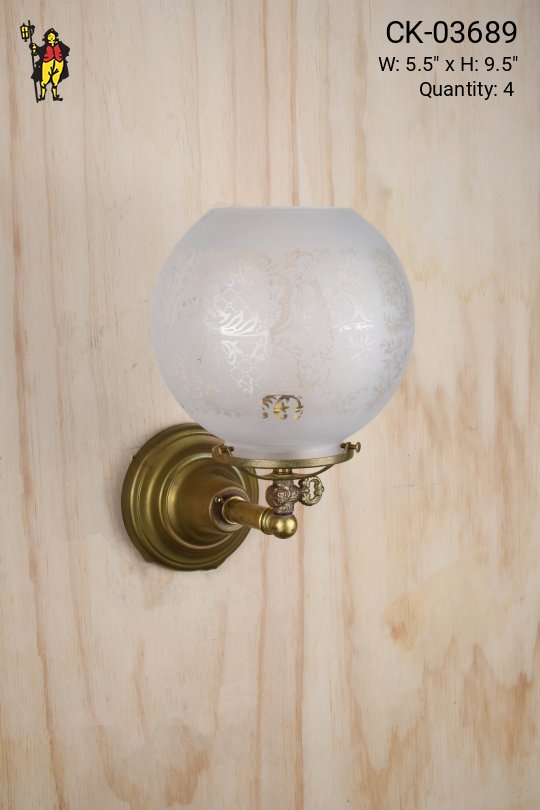 Single Light Brass Wall Sconce