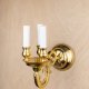 Three Candle Brass Wall Sconce #0