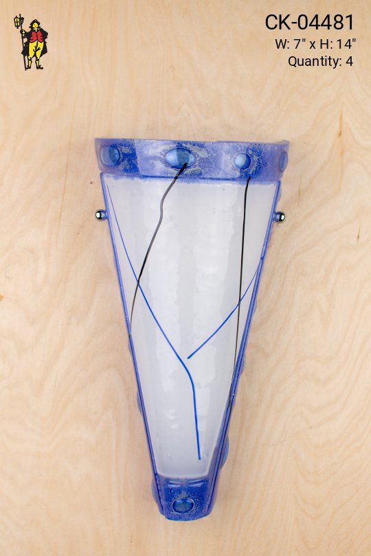 Painted Glass Pocket Wall Sconce