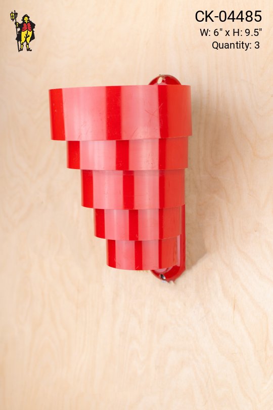 Red Ring Pocket Wall Sconce