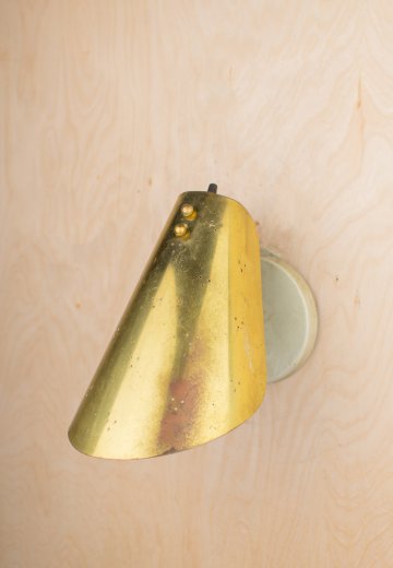 Distressed Brass Single Light Wall Sconce