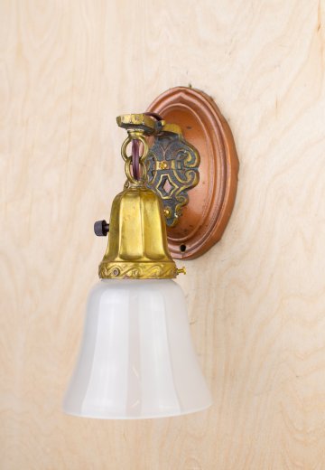 Glass Pendant Brass Wall Sconce