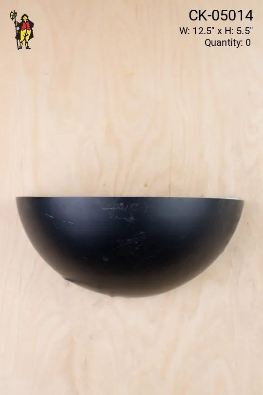 Small Black Half Moon Wall Sconce