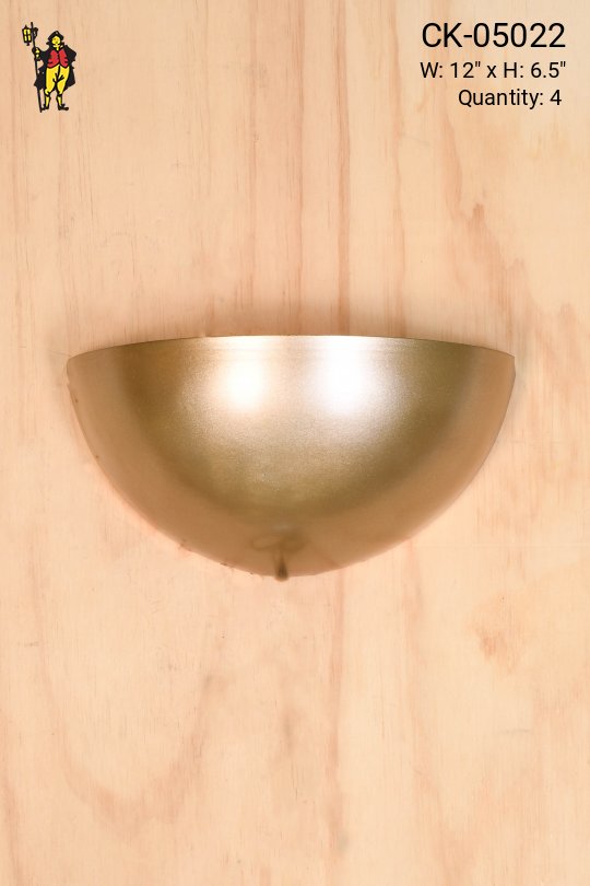 Gold Half Moon Wall Sconce