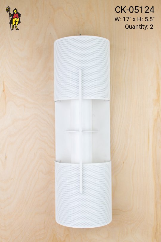 Peirced Modern White Wall Sconce