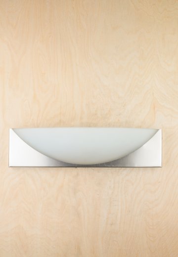 Half Moon Frosted Glass Wall Sconce