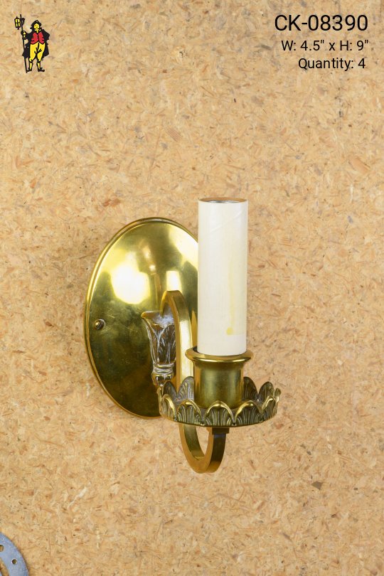 Simple Brass Wall Sconce