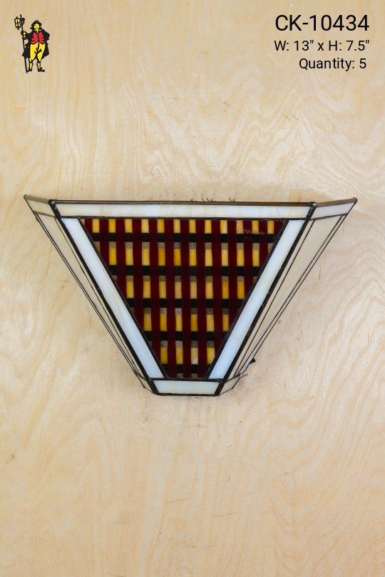 Seventies Glass Pocket Wall Sconce