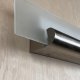 Modern Two Foot Glass & Nickel Wall Sconce #0
