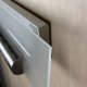Modern Two Foot Glass & Nickel Wall Sconce #1