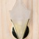 Polished Brass & Glass Deco Pocket Wall Sconce #0