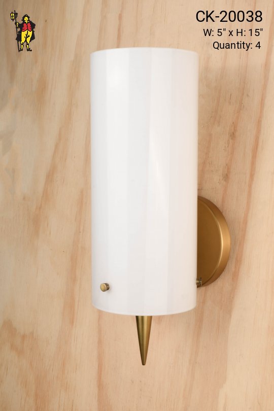 Brass & Glass Modern Wall Sconce