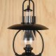 Black One Light Faux-Oil/Gaslight Exterior Wall Light #0